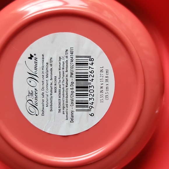 The Pioneer Woman Delaney Coral Chip & Dip - Picture 3 of 3